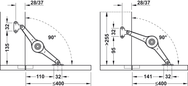 Механизм Huwilift Duo Standard
